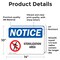 Signmission Sterilization Area Sign With Symbol, 14 in W x Rectangle, Vinyl Decal OS-2PACK-NS-D-1014-L-18467 - alternate 3